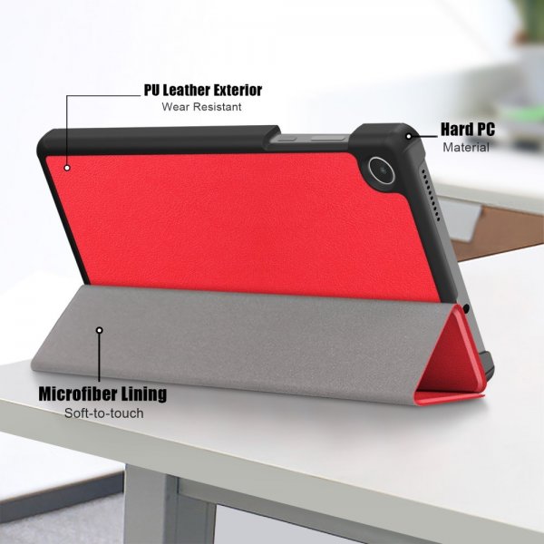 Lenovo Tab M8 (4th gen) TB300 Etui Trifold Rød