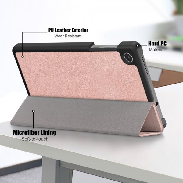 Lenovo Tab M8 (4th gen) TB300 Etui Trifold Rosegull