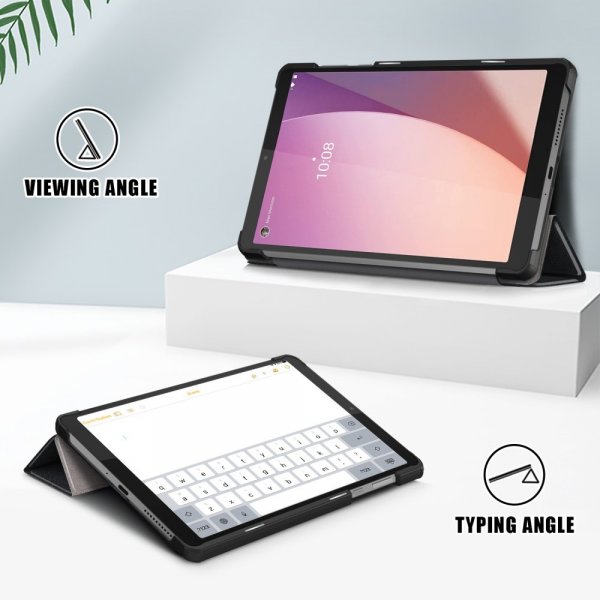 Lenovo Tab M8 (4th gen) TB300 Etui Trifold Svart