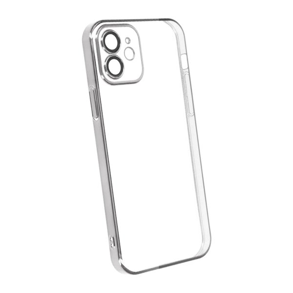 iPhone 11 Deksel Glitter Transparent Støtsikker Sølv