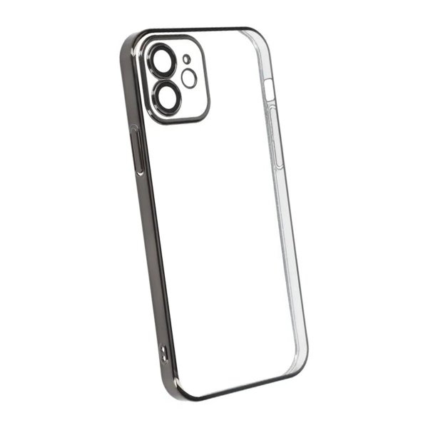 iPhone 11 Deksel Glitter Transparent Støtsikker Svart