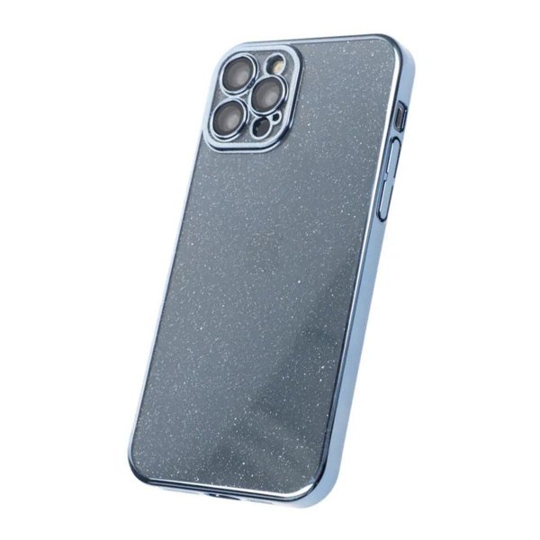 iPhone 12 Pro Deksel Glitter Transparent Støtsikker Blå