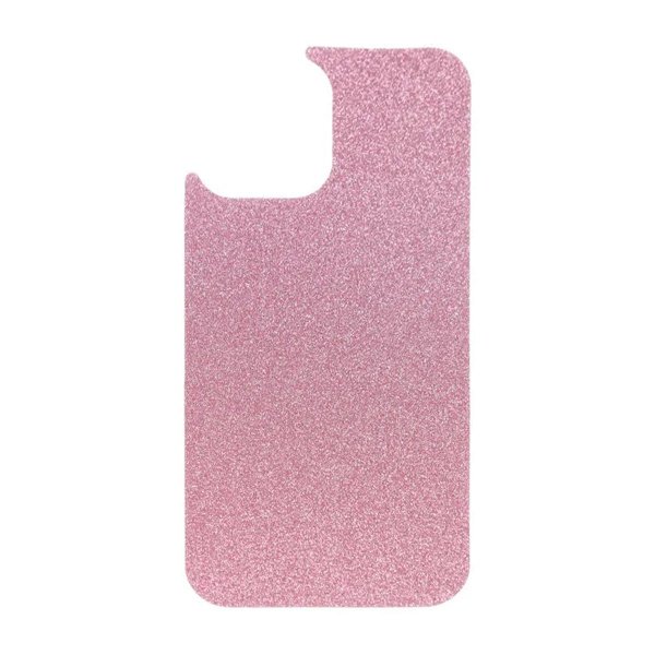 iPhone 15 Pro Deksel Glitter Transparent MagSafe Rosa