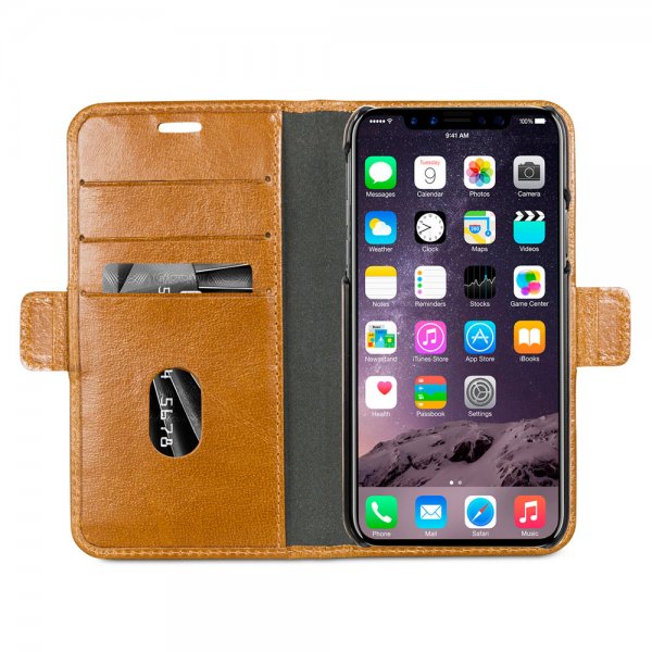 dbramante1928 iPhone X/Xs Etui Lynge Löstagbart Deksel Tan