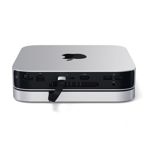 Satechi Type-C Aluminum Stand & Hub for Mac Mini Sølv