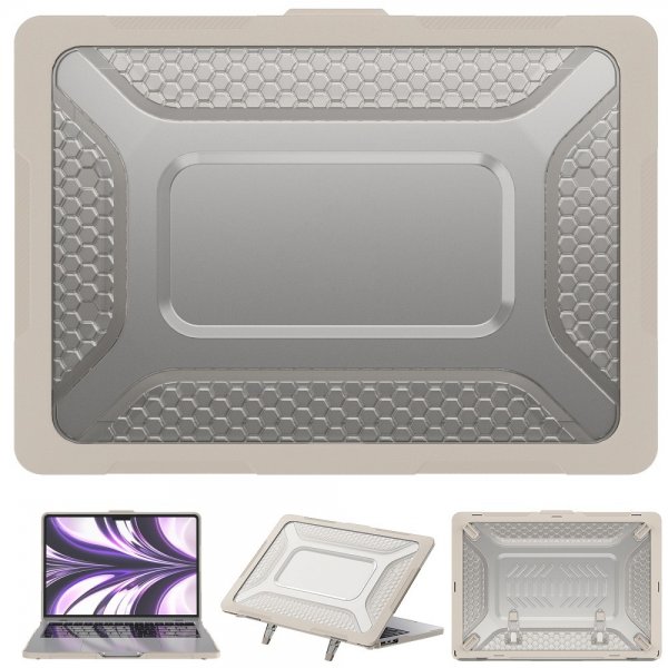 MacBook Air 13 M2 (A2681) Deksel Armor Stativfunksjon Beige