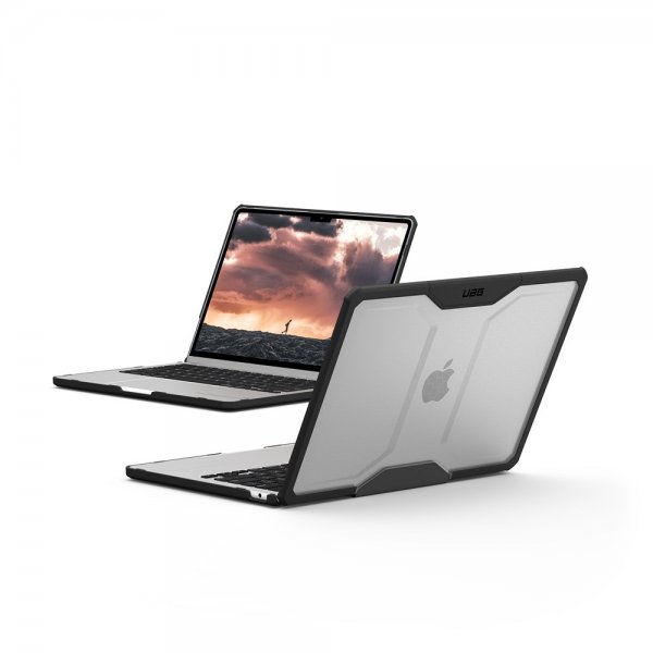 Urban Armor Gear (UAG) MacBook Air 13 M2 (A2681)/M3 (A3113) Deksel Plyo Ice/Black