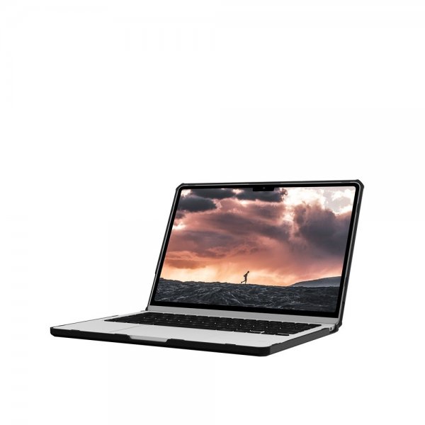 Urban Armor Gear (UAG) MacBook Air 13 M2 (A2681)/M3 (A3113) Deksel Plyo Ice/Black
