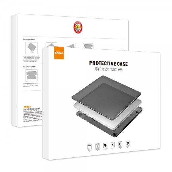 ENKAY Macbook Air 15 M2 (A2941)/M3 (A3114) Deksel Hardplast Rød