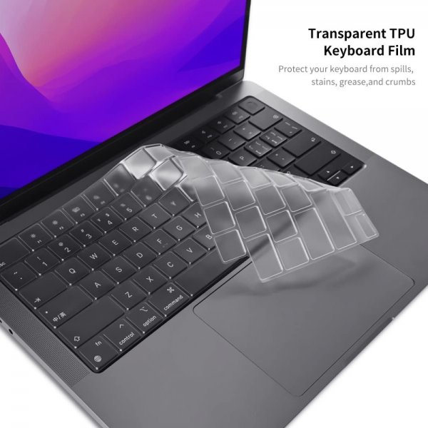 ENKAY Macbook Air 15 M2 (A2941) Deksel Tastaturbeskytter Mørkeblå