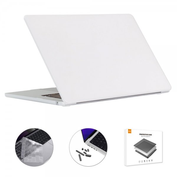 ENKAY Macbook Air 15 M2 (A2941) Deksel Tastaturbeskytter Hvit