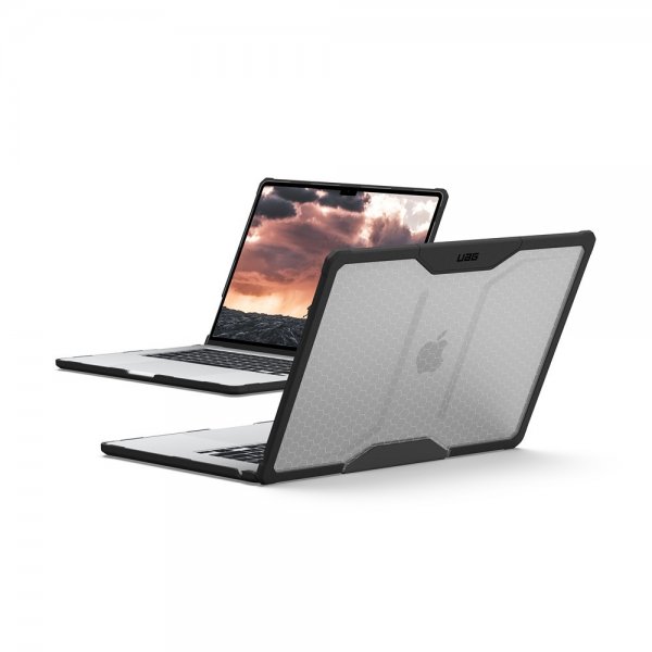 Urban Armor Gear (UAG) Macbook Air 15 M2 (A2941)/M3 (A3114) Deksel Plyo Ice/Black