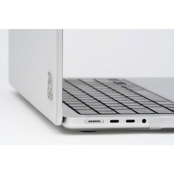 Zagg MacBook Pro 14 M1 (A2442)/M2 (A2779)/M3 (A2918 A2992) Deksel Hardshell Transparent