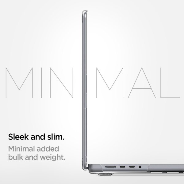 Spigen MacBook Pro 14 M1 (A2442)/M2 (A2779)/M3 (A2918 A2992) Deksel Thin Fit Crystal Clear