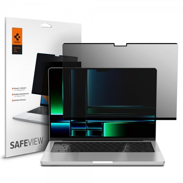Spigen MacBook Pro 14 M1/M2/M3/M4/M5 Skjermbeskytter Safe View
