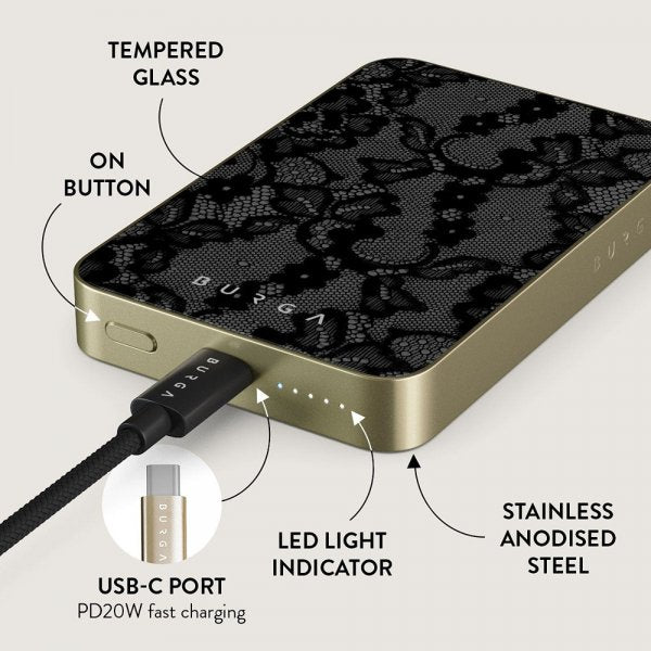 Burga Powerbank MagSafe 5000 mAh Magnetic Gold