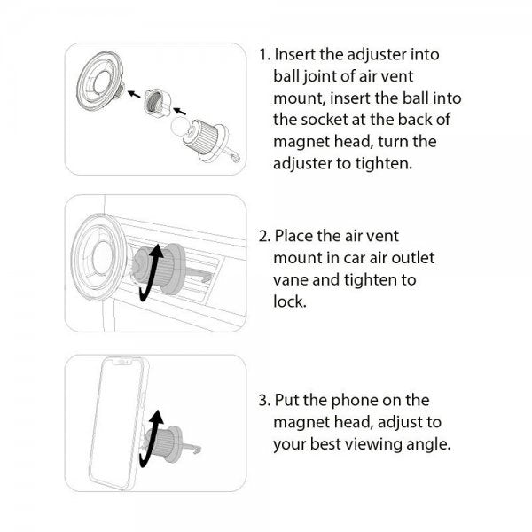 Mobile Origin MagSafe Mobilholder til bil Air Vent