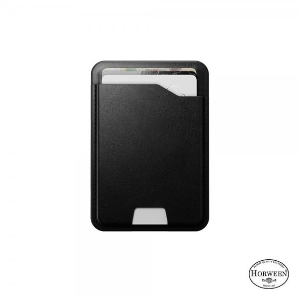 Nomad MagSafe Kortholder Leather Mag Wallet Find My Tracking Svart