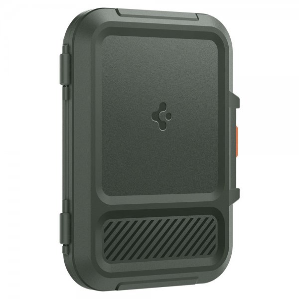 Spigen MagSafe Kortholder Lock Fit MagFit Military Green