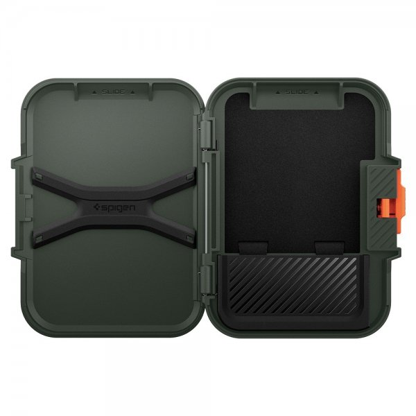 Spigen MagSafe Kortholder Lock Fit MagFit Military Green