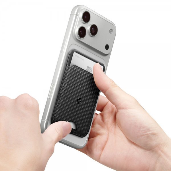 Spigen MagSafe Kortholder Slim Fold MagFit Svart Svart