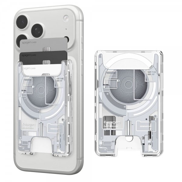 Spigen MagSafe Kortholder Ultra Hybrid Zero One MagFit Hvit