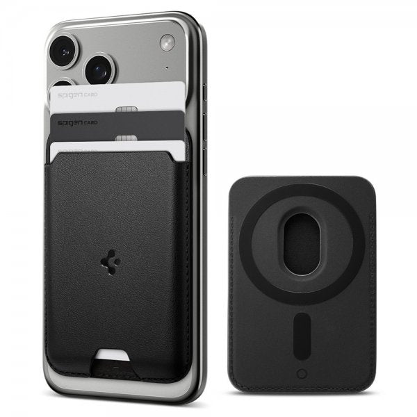 Spigen MagSafe Kortholder Valentinus 3 Cards Holder MagFit Svart