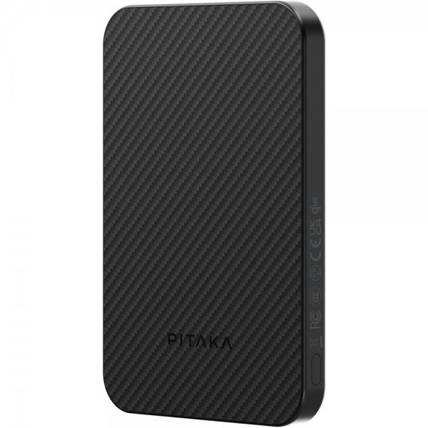 Pitaka MagSafe Powerbank Aramid Fiber 5000 mAh Black/Grey Twill