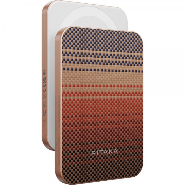 Pitaka MagSafe Powerbank Aramid Fiber 5000 mAh Sunset