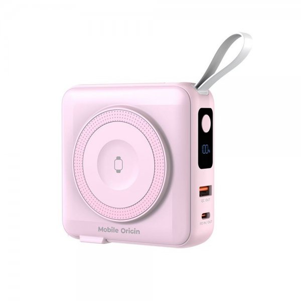 Mobile Origin Powerbank Travel Lightning/USB-C MagSafe/Watch Rosa