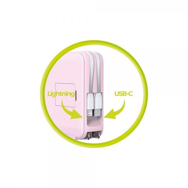 Mobile Origin Powerbank Travel Lightning/USB-C MagSafe/Watch Rosa