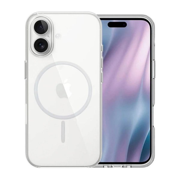 iPhone 16 Deksel TPU MagSafe Transparent