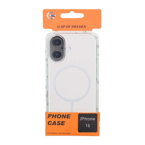 iPhone 16 Deksel TPU MagSafe Transparent