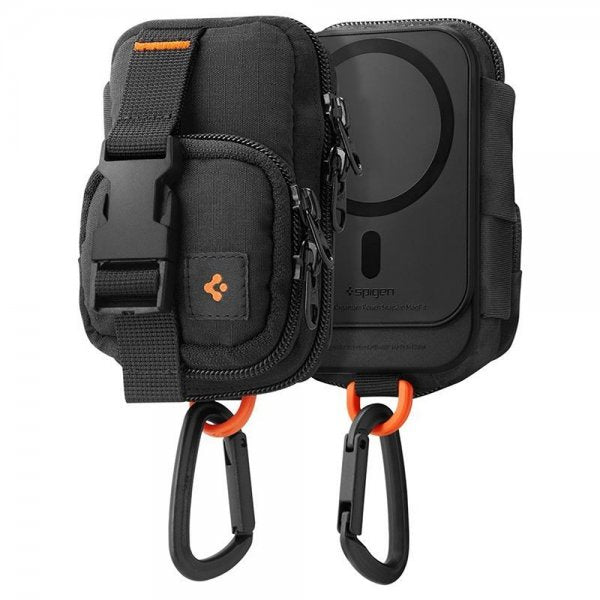 Spigen MagSafe Veske Portable Organizer Pouch Snap Zip MagFit Svart
