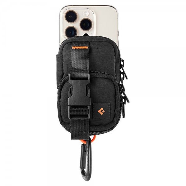 Spigen MagSafe Veske Portable Organizer Pouch Snap Zip MagFit Svart