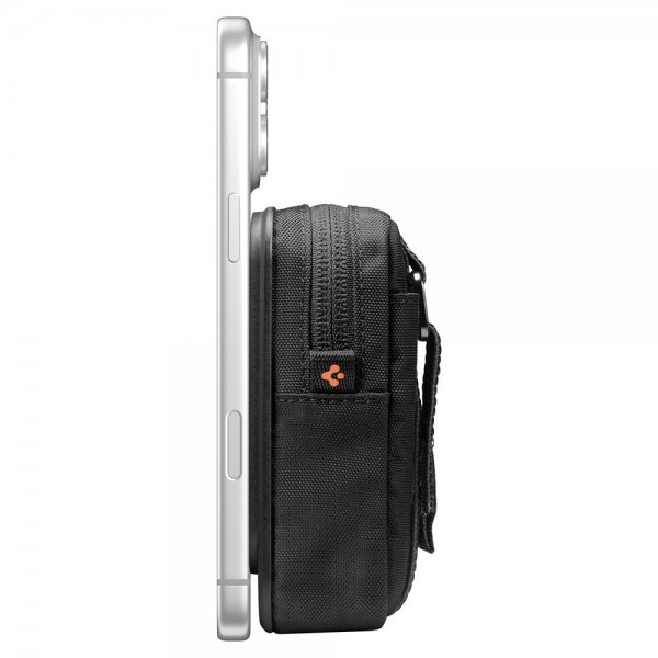 Spigen MagSafe Veske Portable Organizer Pouch Tintap Zip MagFit Svart