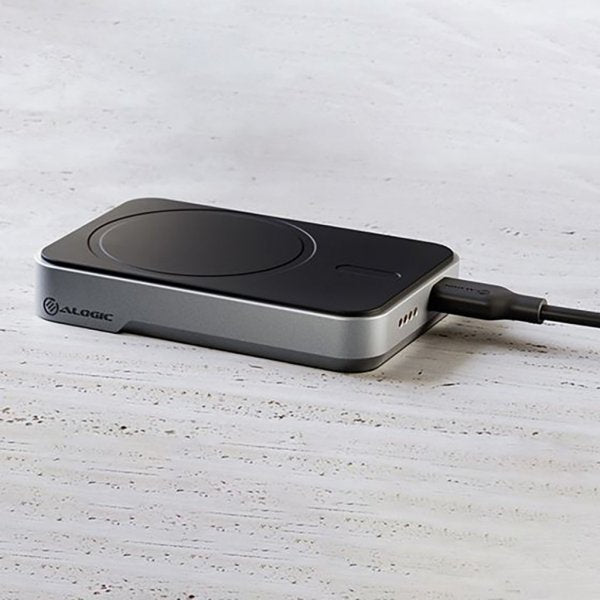ALOGIC Matrix Universal Magnetic Power Bank 5000mAh MagSafe Svart