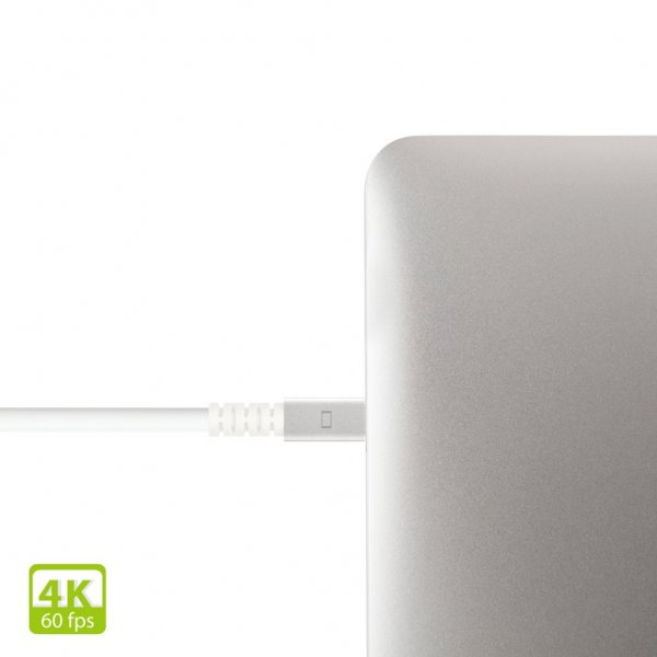 Moshi Mini DisplayPort til DisplayPort kabel 1.5 m Hvit