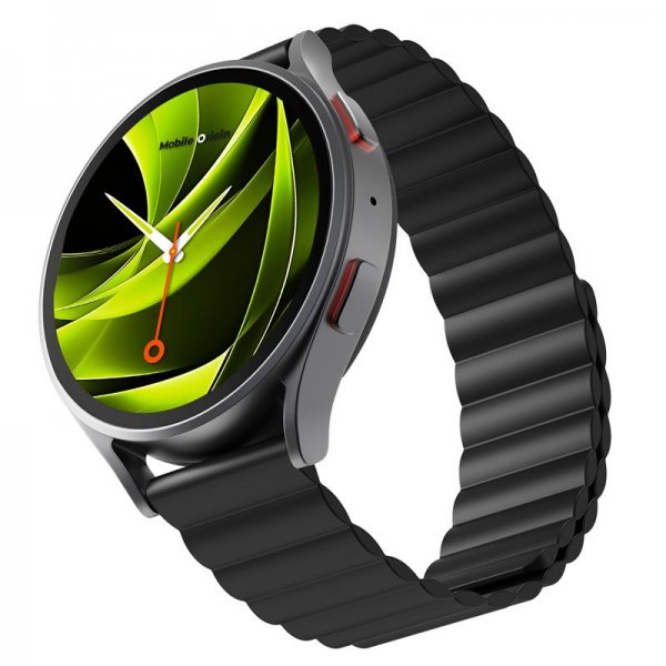 Mobile Origin Samsung Galaxy Watch 20mm Armbånd Easy Strap Svart