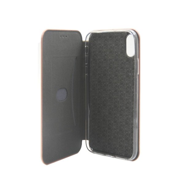 iPhone Xs Max Etui med Stativ Rosegull