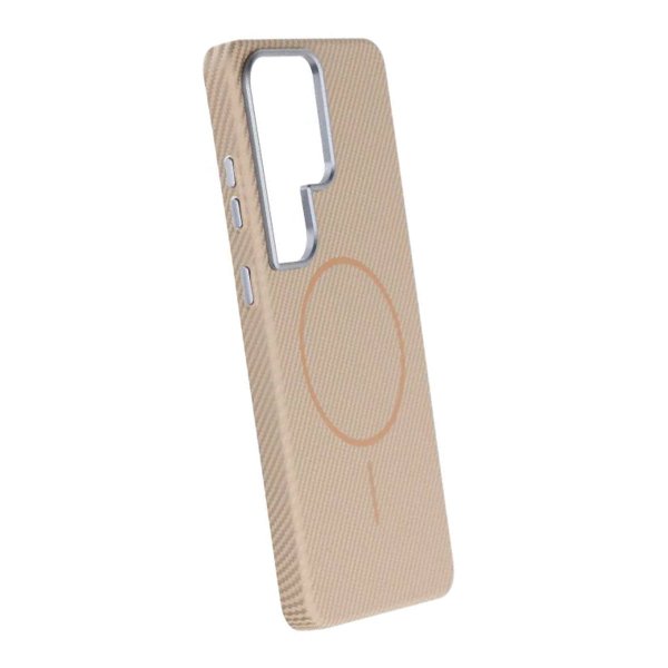 Samsung Galaxy S26 Ultra Deksel Karbonfibermønster MagSafe Gull