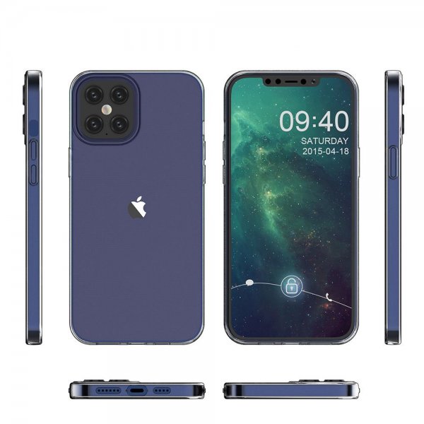 iPhone 12/iPhone 12 Pro Deksel Støtsikker TPU Transparent