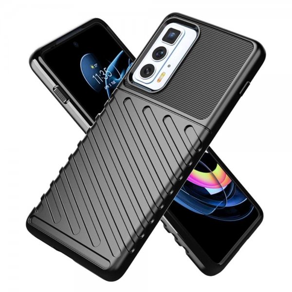Motorola Edge 20 Pro Deksel Thunder Series Svart