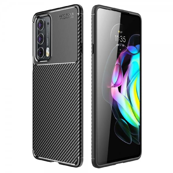 Motorola Edge 20 Deksel Karbonfibertekstur Svart