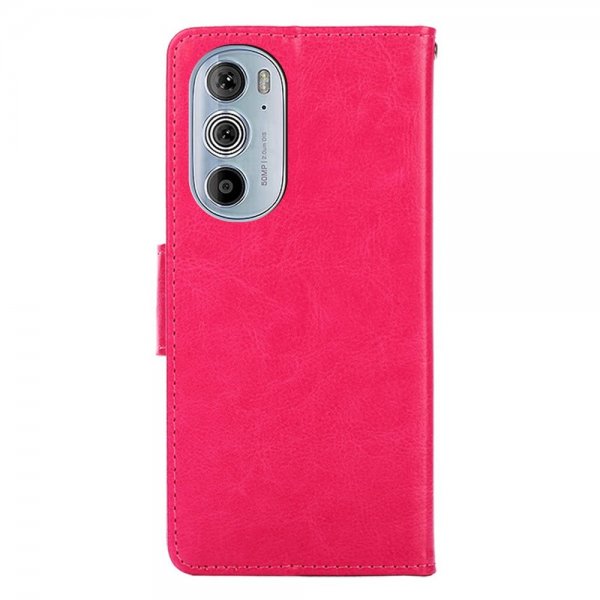 Motorola edge 30 pro Etui med Kortlomme Magenta