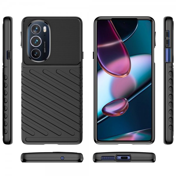 Motorola edge 30 pro Deksel Thunder Series Svart