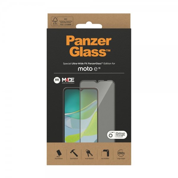 PanzerGlass Motorola Moto E13 Skjermbeskytter Ultra-Wide Fit