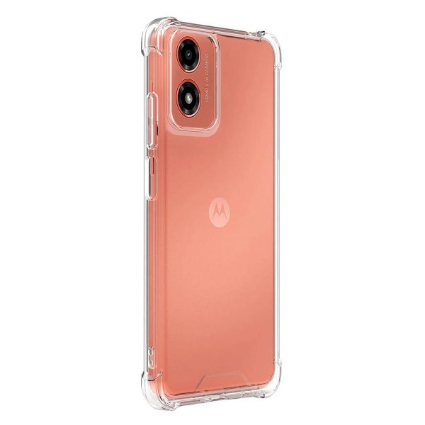 Motorola Moto G04/Moto E14 Deksel Støtsikker Transparent