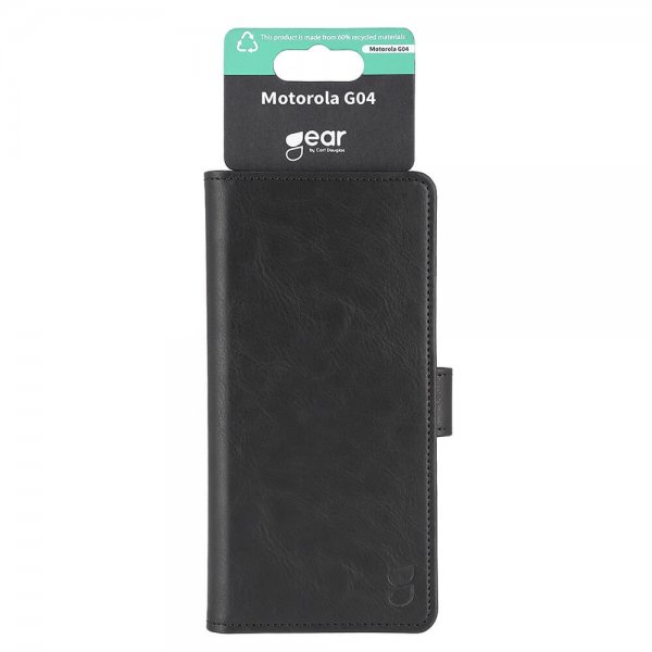 Gear Motorola Moto G04 Etui 3 Kortlomme Svart