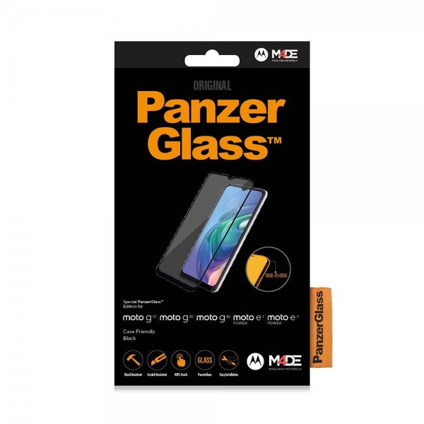 PanzerGlass Motorola Moto G10/G20/G30/E7 Power/E7i Power Skjermbeskytter Edge-to-Edge